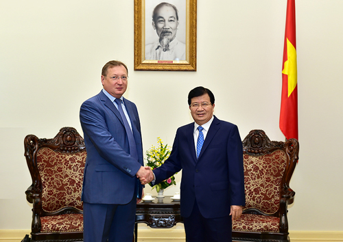 Tạo mọi điều kiện thuận lợi để phát triển hợp tác dầu khí Việt - Nga