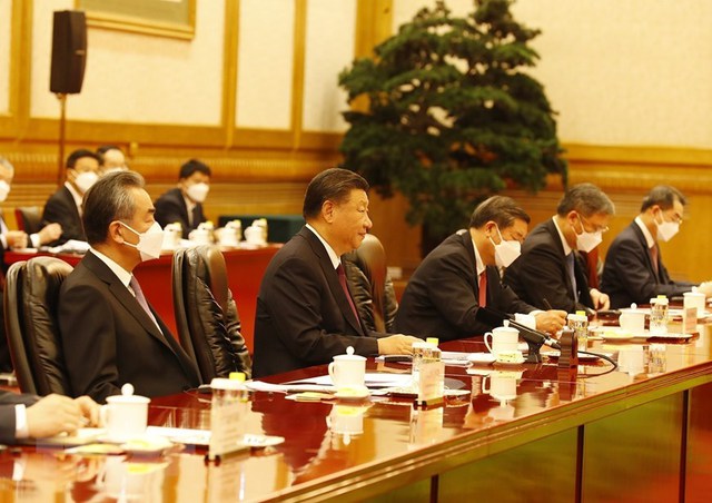 Tổng Bí thư Nguyễn Phú Trọng hội đàm với Tổng Bí thư, Chủ tịch nước CHND Trung Hoa Tập Cận Bình - Ảnh 3.