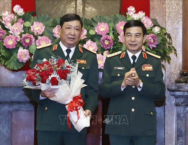 Chủ tịch nước trao quyết định thăng quân hàm Thượng tướng cho Phó Tổng Tham mưu trưởng QĐND Việt Nam - Ảnh 2.