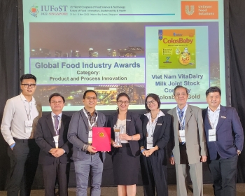 VitaDairy – doanh nghiệp sữa Việt Nam duy nhất được vinh danh tại đại hội công nghiệp thực phẩm toàn cầu lần thứ 21