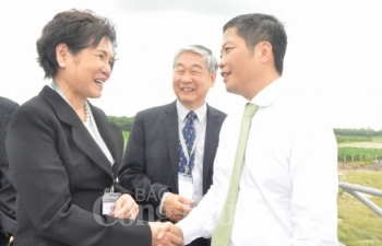 Bộ trưởng Trần Tuấn Anh dự Lễ khánh thành Cụm Nhà máy điện mặt trời Dầu Tiếng