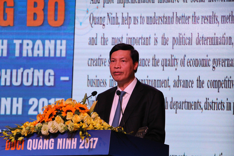 Quảng Ninh công bố chỉ số cạnh tranh cấp sở, ngành, địa phương năm 2017