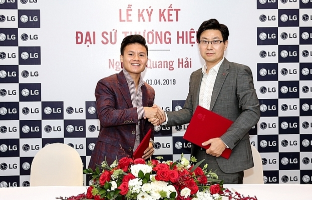 Quang Hải tiếp tục là Đại sứ thương hiệu LG Việt Nam