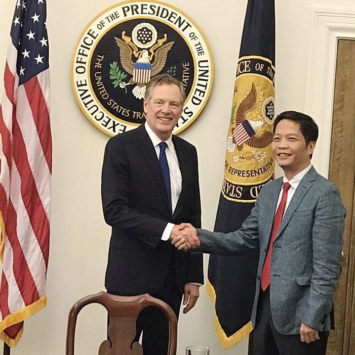 Buổi làm việc cấp Chủ tịch Hội đồng Thương mại và Đầu tư Việt Nam - Hoa Kỳ