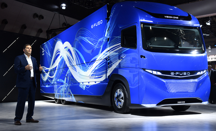 Ra mắt thương hiệu xe tải và xe khách điện e-FUSO