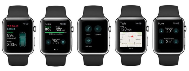 Ứng dụng này cho phép Apple Watch hiển thị các thông tin của xe