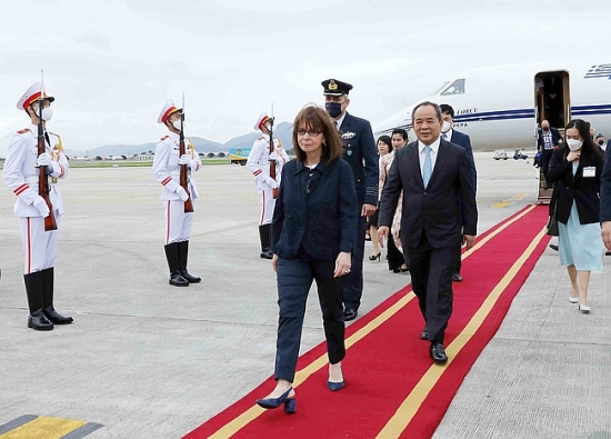 Tổng thống Hy Lạp bắt đầu thăm chính thức Việt Nam