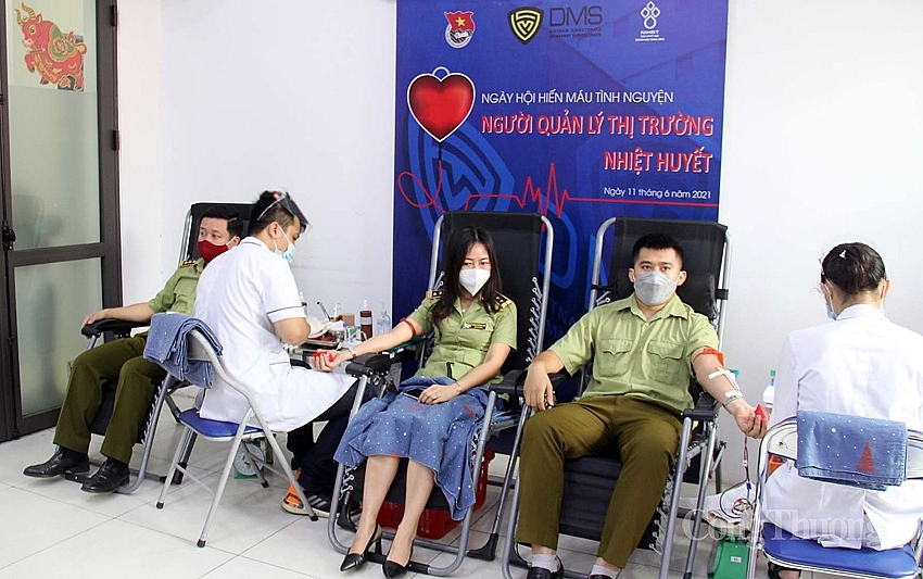 Lực lượng Quản lý thị trường tổ chức hiến máu tình nguyện lần thứ 2