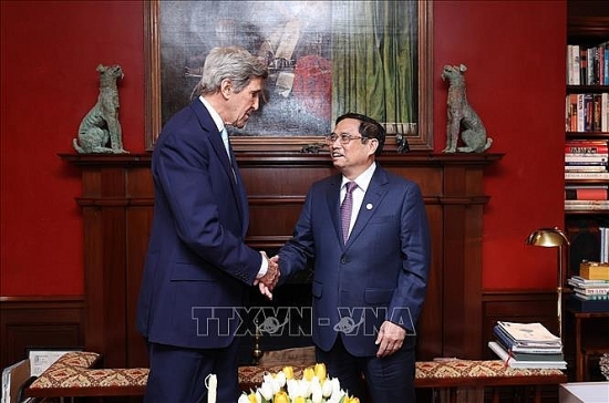 Thủ tướng Phạm Minh Chính gặp Đặc phái viên Tổng thống Mỹ- John Kerry