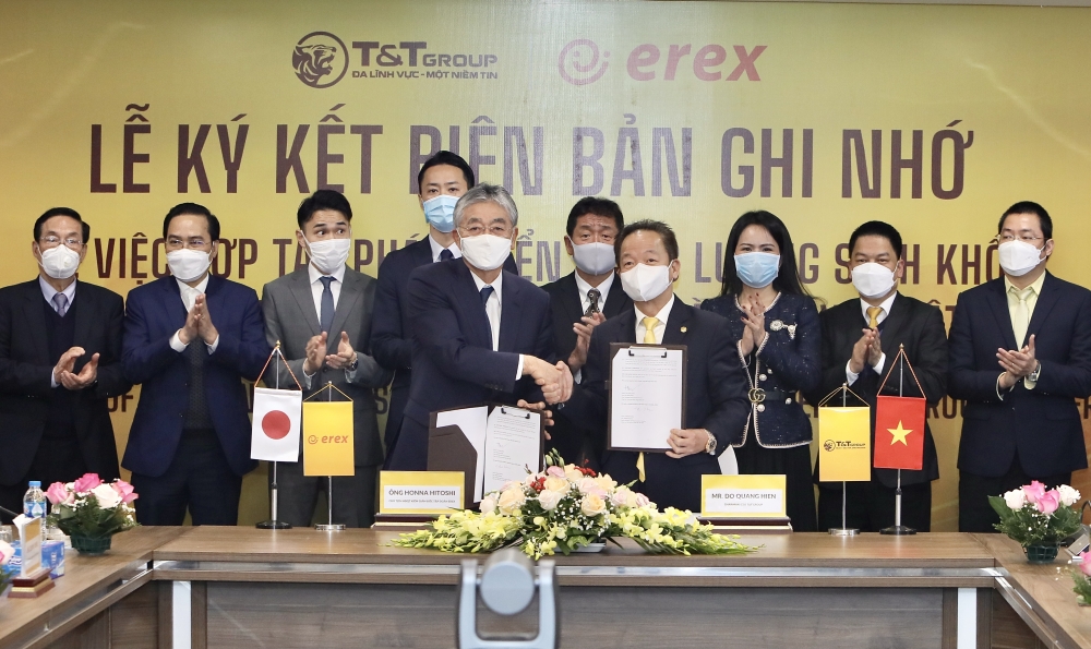 Tập đoàn EREX (Nhật Bản) và T&T Group hợp tác phát triển năng lượng sinh khối
