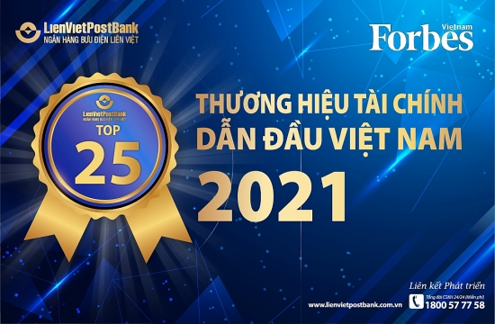 LienVietPostBank vào top 25 thương hiệu tài chính dẫn đầu