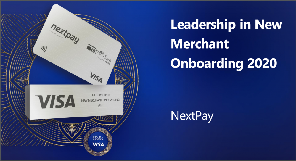 Nextpay Vietnam hai năm liên tiếp được Visa trao giải thưởng về mở rộng mạng lưới thanh toán