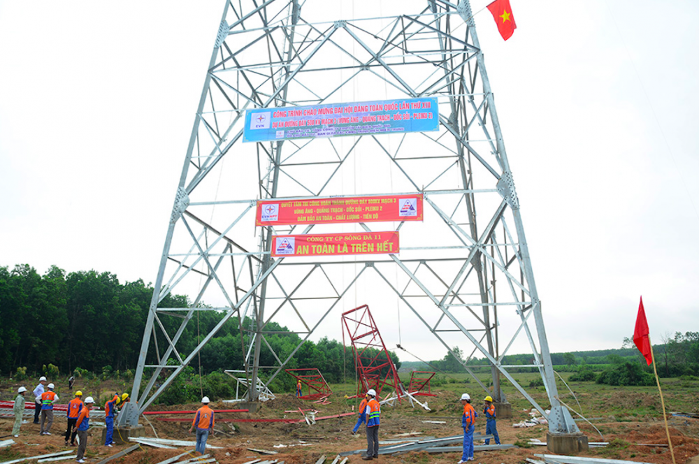 Thi công đường dây 500KV mạch 3 tại Quảng Nam: Vướng giải phóng mặt bằng