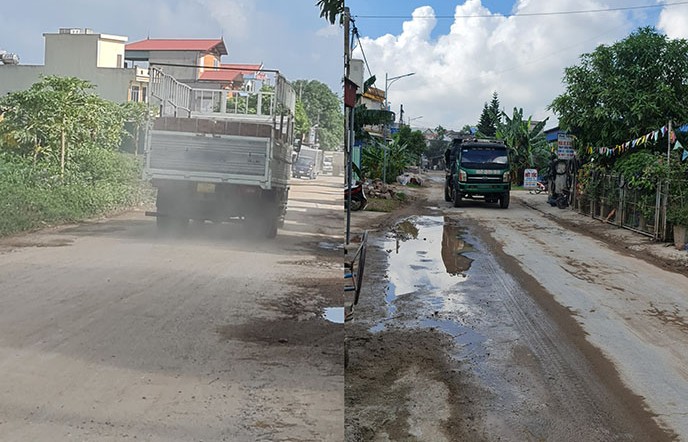Nam Định: Đường hư hỏng, người dân không dám mở cửa hay buôn bán