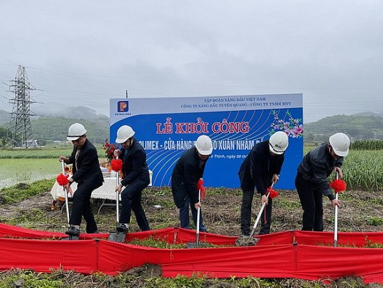Petrolimex Tuyên Quang khởi công xây dựng cửa hàng xăng dầu tại huyện Sơn Dương