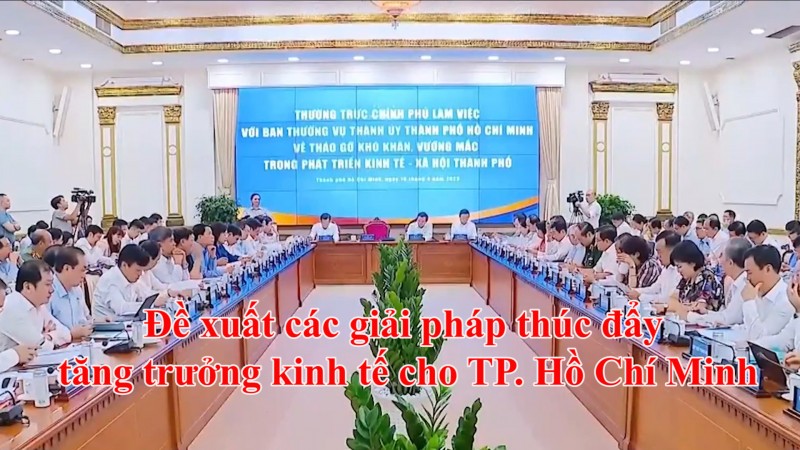 Đề xuất các giải pháp thúc đẩy tăng trưởng kinh tế cho TP. Hồ Chí Minh