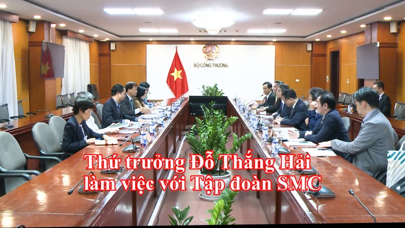 Thứ trưởng Đỗ Thắng Hải làm việc với Tập đoàn SMC