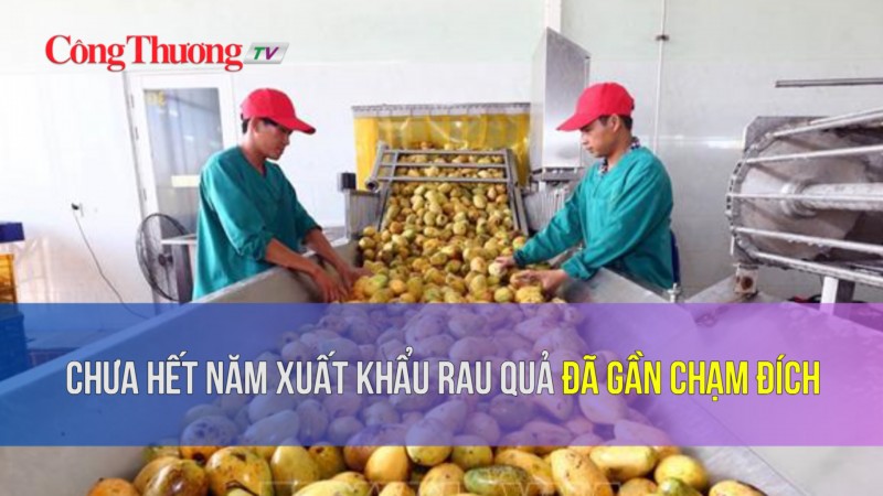 Chưa hết năm xuất khẩu rau quả đã gần chạm đích