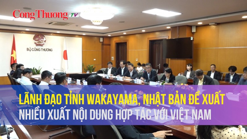 Lãnh đạo tỉnh Wakayama, Nhật Bản đề xuất nhiều xuất nội dung hợp tác với Việt Nam