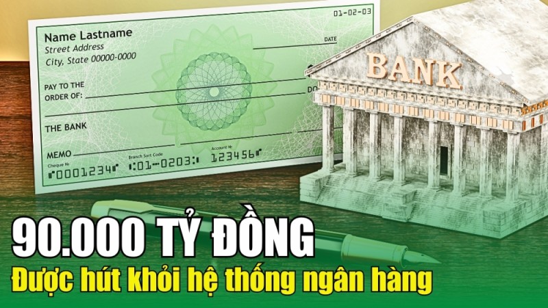 90.000 tỷ đồng được hút khởi hệ thống ngân hàng qua kênh tín phiếu