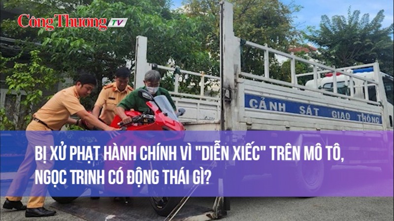 Bị xử phạt hành chính vì "diễn xiếc" trên mô tô, Ngọc Trinh có động thái gì?