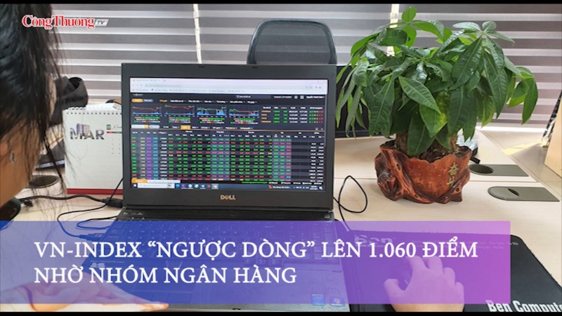 VN-Index ngược dòng lên 1.060 điểm nhờ nhóm ngân hàng