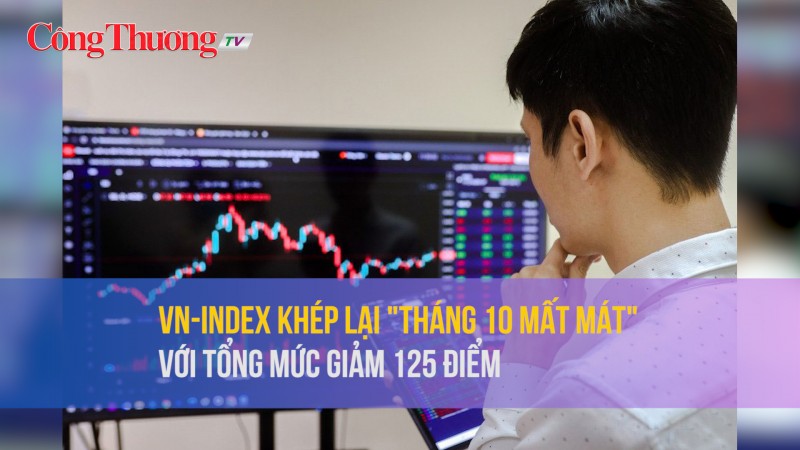 VN-Index khép lại 'tháng 10 mất mát' với tổng mức giảm 125 điểm