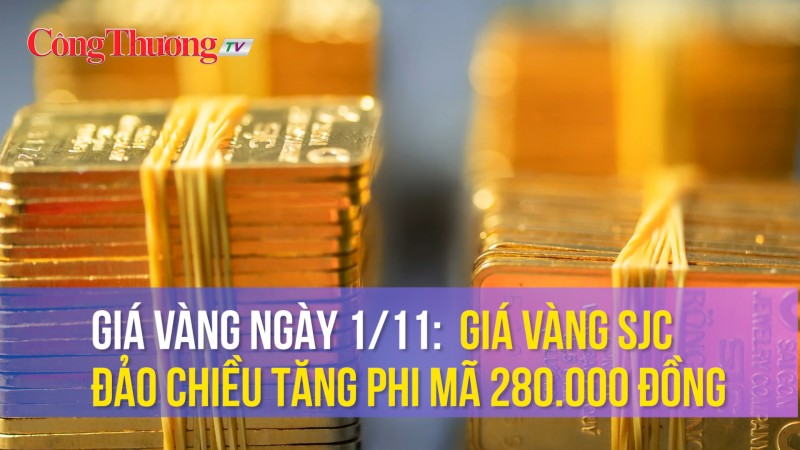 Giá vàng ngày 1/11: Giá vàng SJC đảo chiều tăng phi mã 280.000 đồng