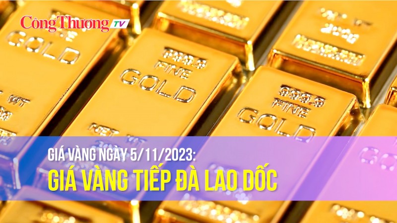 Giá vàng ngày 5/11/2023: Giá vàng tiếp đà lao dốc