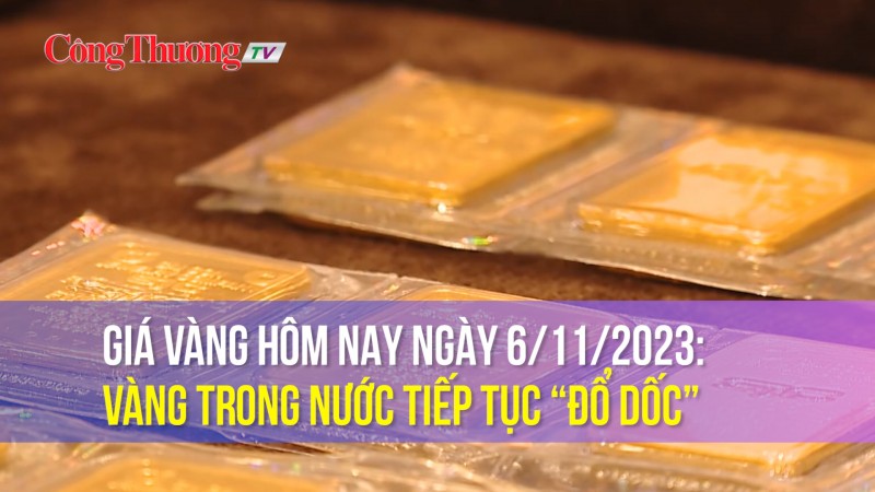 Giá vàng hôm nay ngày 6/11/2023: Vàng trong nước tiếp tục “đổ dốc”