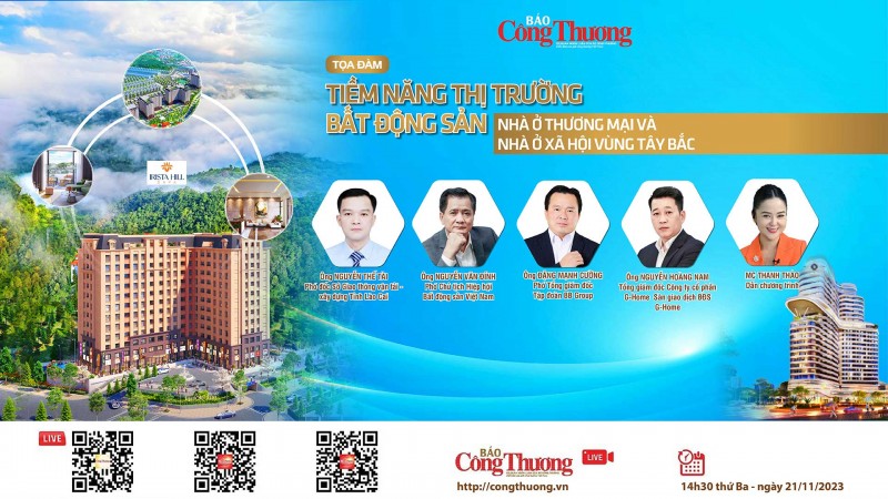 Live: Tọa đàm “Tiềm năng thị trường bất động sản nhà ở thương mại và nhà ở xã hội vùng Tây Bắc”