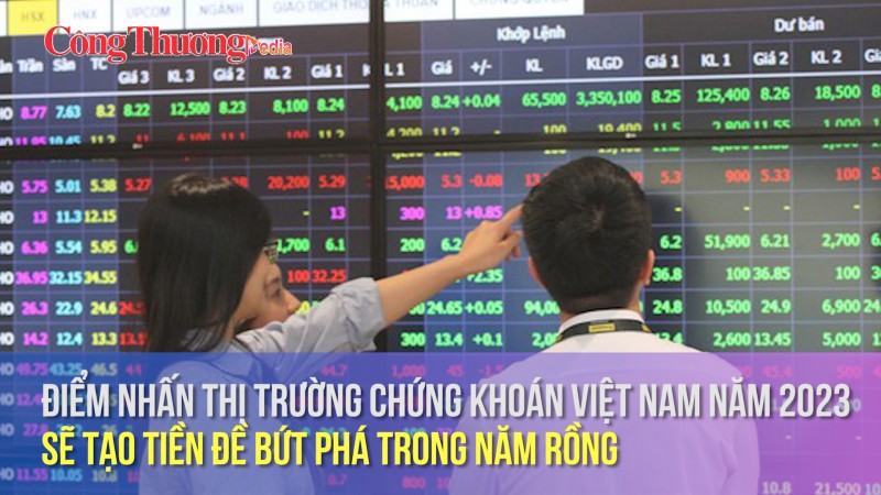 Điểm nhấn thị trường chứng khoán Việt Nam năm 2023 sẽ tạo tiền đề bứt phá trong năm Rồng