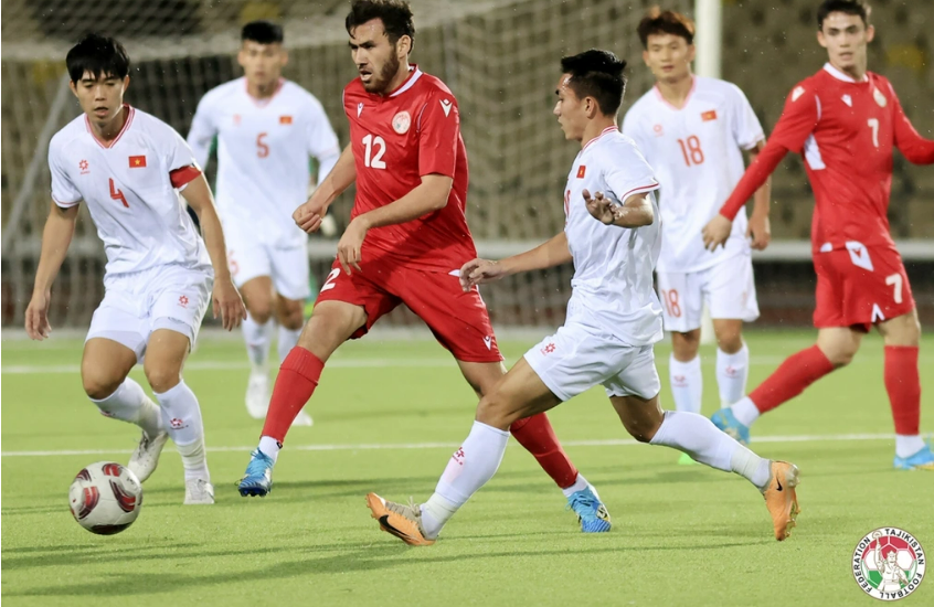 U23 Việt Nam bất bại trước U23 Tajikistan