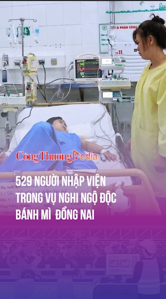 529 ca nhập viện trong vụ nghi ngộ độc bánh mì ở Đồng Nai