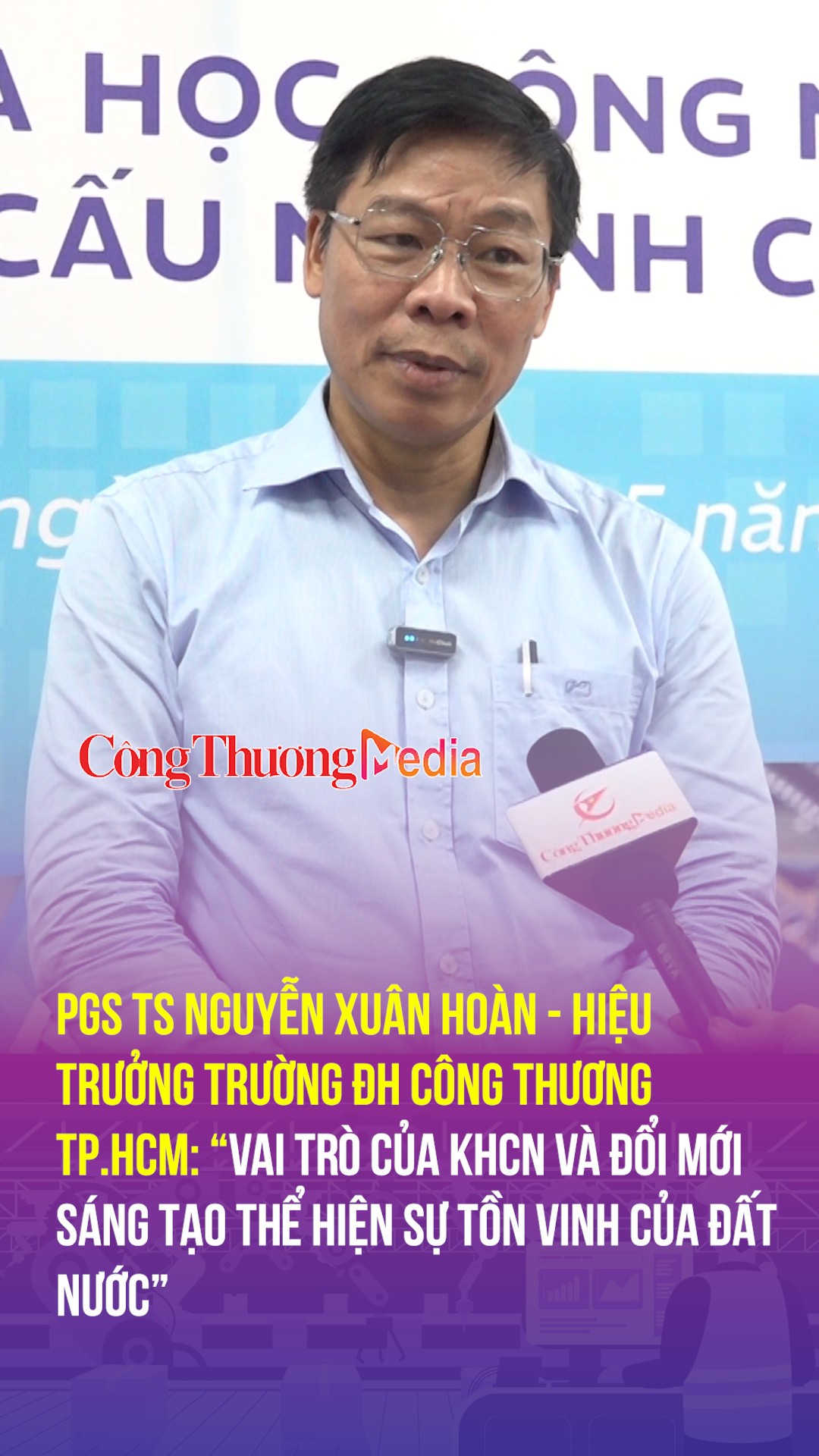 PGS TS Nguyễn Xuân Hoàn: “Vai trò của KHCN và đổi mới sáng tạo thể hiện sự tồn vinh của đất nước”