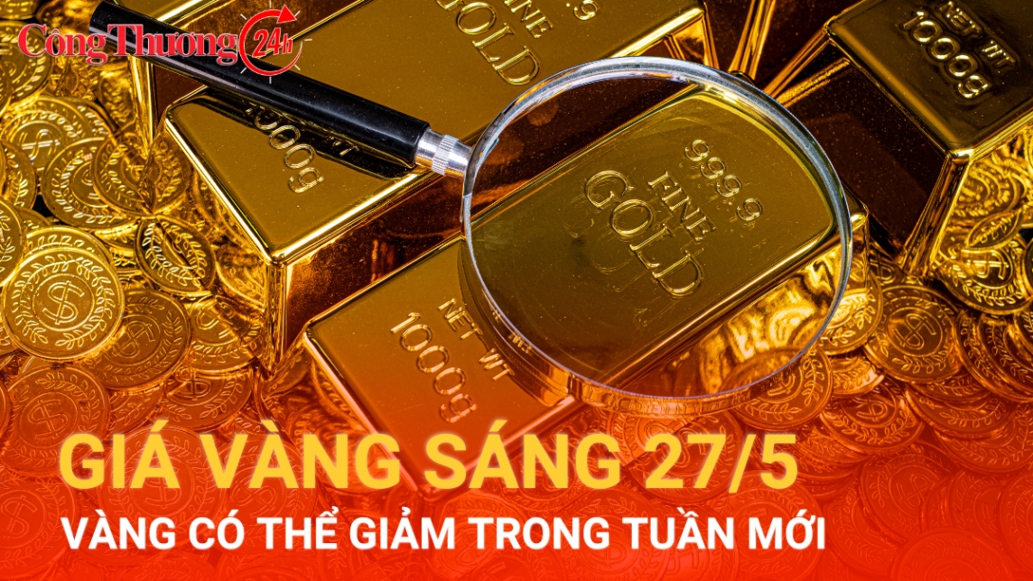 Giá vàng hôm nay 27/5/2024: Vàng SJC giảm về mốc 89,5 triệu đồng/lượng, vàng dự báo có thể giảm trong tuần mới