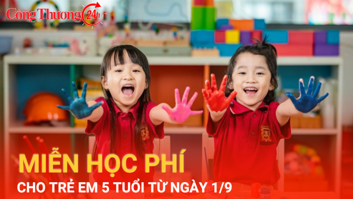 Miễn học phí cho trẻ 5 tuổi từ ngày 1/9