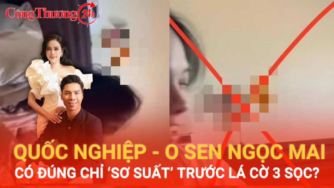 Quốc Nghiệp – O Sen Ngọc Mai có đúng chỉ “sơ suất” trước lá cờ 3 sọc?