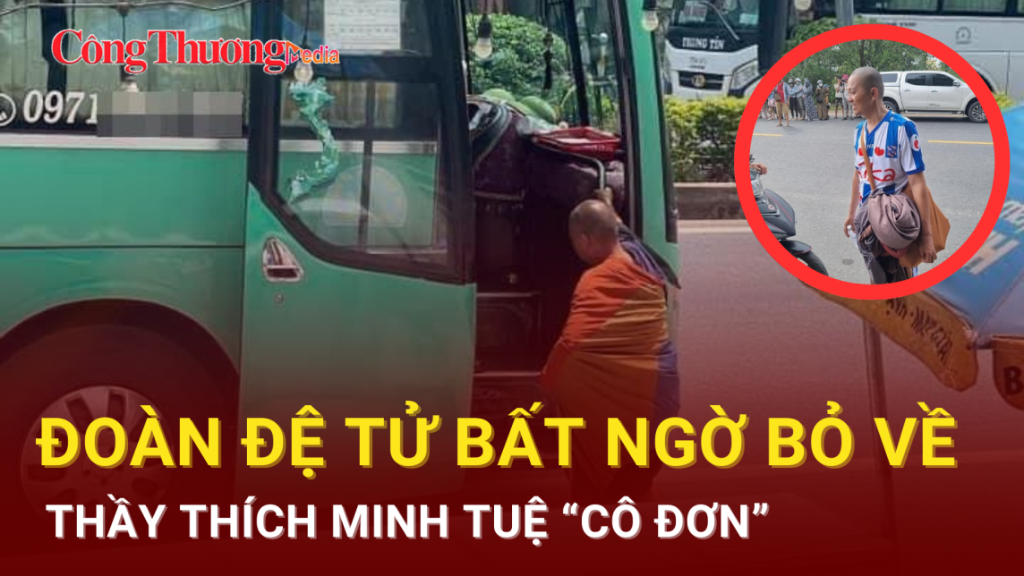 Đoàn người theo chân thầy Thích Minh Tuệ lũ lượt bỏ về