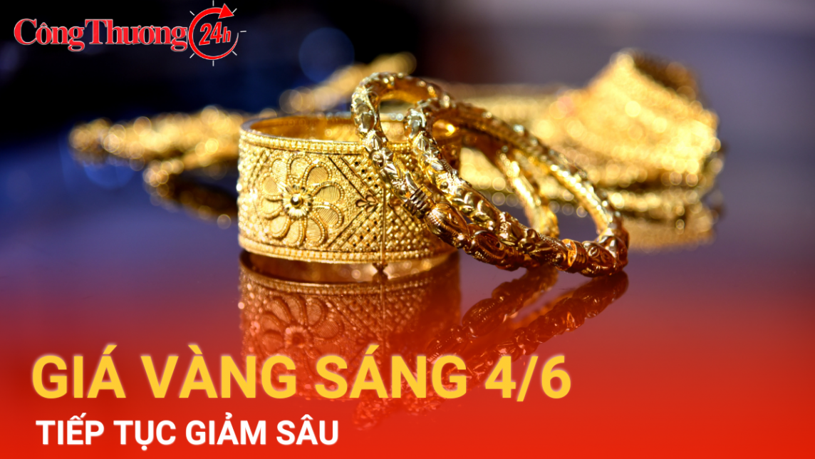 Giá vàng hôm nay 4/6/2024: Giá vàng tiếp tục bị “thổi bay” hơn 3 triệu đồng/lượng, xuống còn 79,98 triệu đồng/lượng