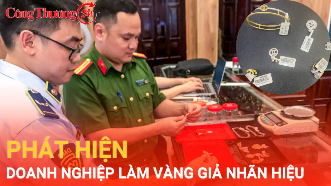 Phát hiện doanh nghiệp buôn vàng làm giả nhãn hiệu tại Vĩnh Phúc