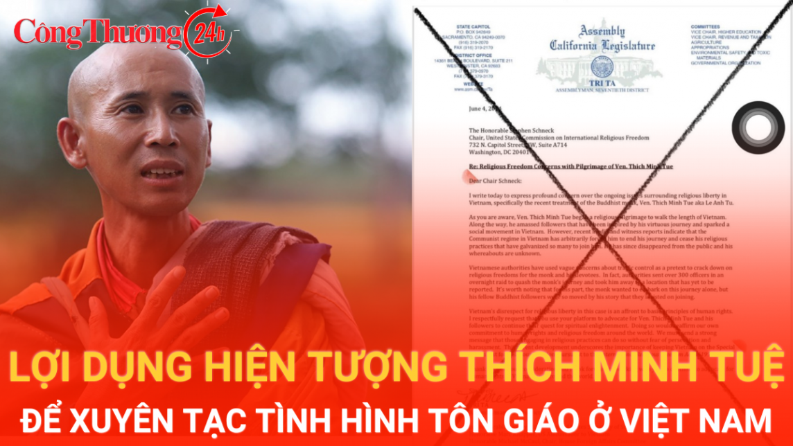 Vẫn là chiêu trò lợi dụng hiện tượng Thích Minh Tuệ để xuyên tạc tình hình tôn giáo ở Việt Nam