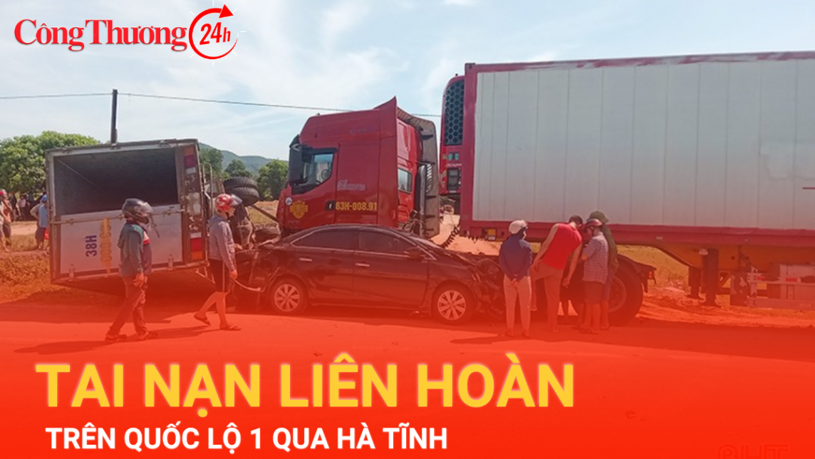 Vụ tai nạn liên hoàn trên Quốc lộ 1 qua Hà Tĩnh