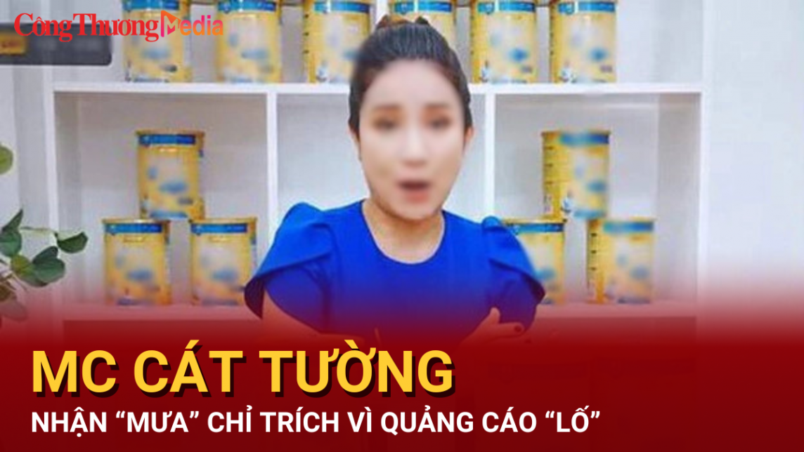 MC Cát Tường nhận "mưa" chỉ trích vì quảng cáo "lố"