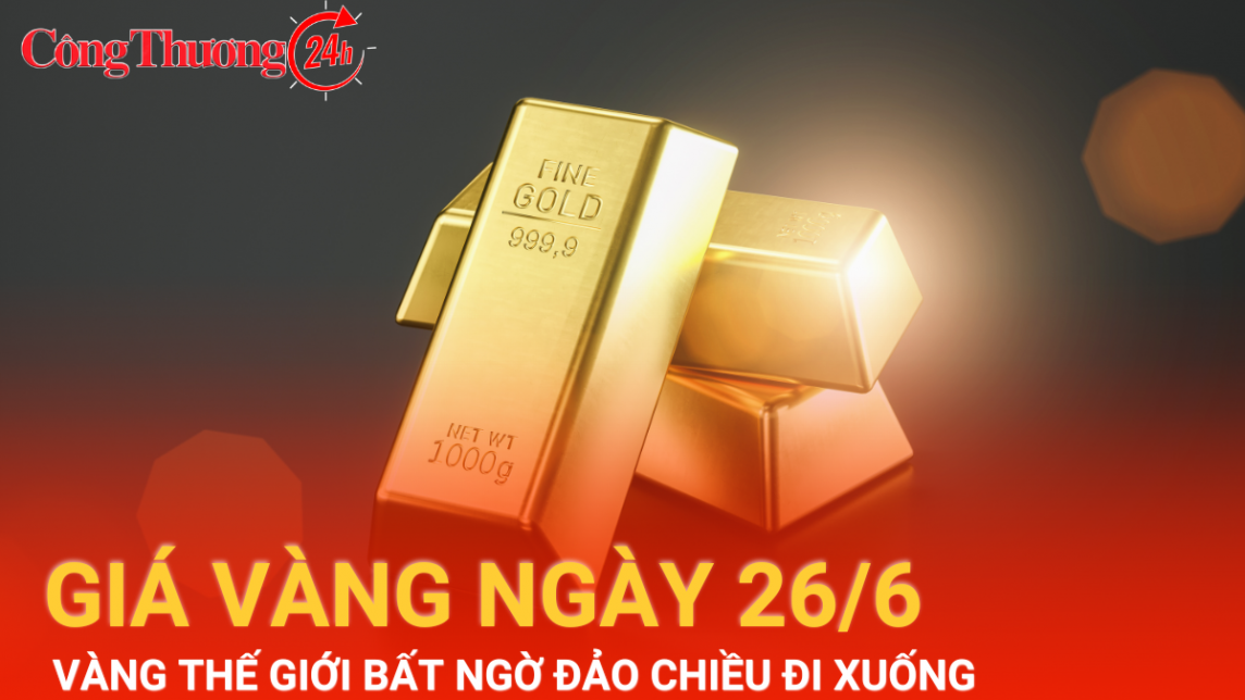 Giá vàng hôm nay 26/6/2024: Vàng thế giới bất ngờ đảo chiều đi xuống