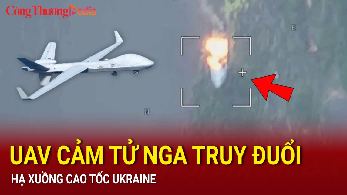 UAV cảm tử Nga truy đuổi, hạ xuồng cao tốc Ukraine