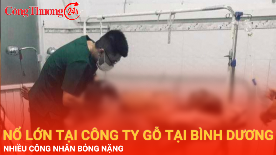 Nổ lớn ở công ty gỗ tại Bình Dương, nhiều công nhân bỏng nặng