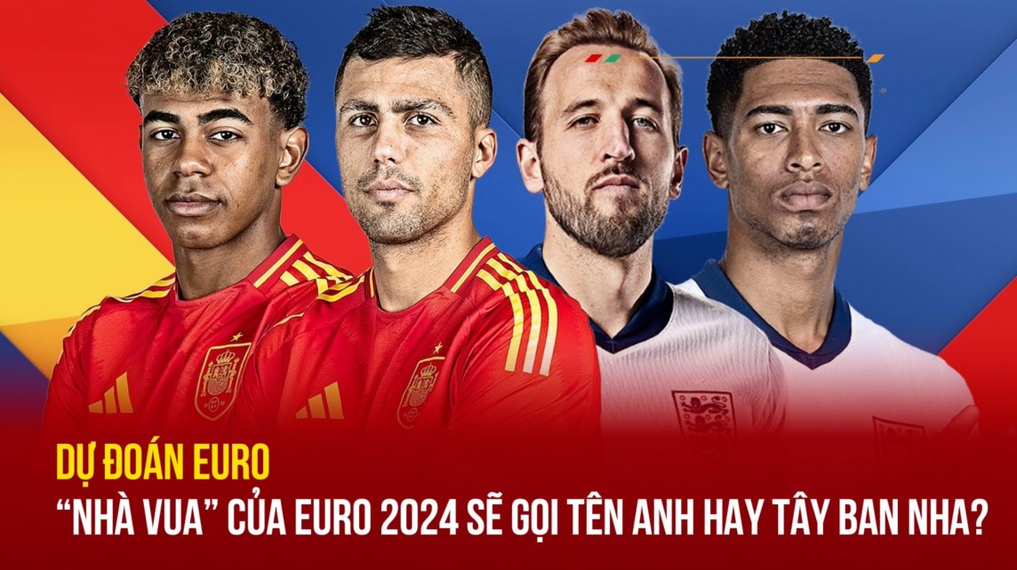 Dự đoán EURO: ''Nhà vua'' của EURO 2024 sẽ gọi tên Anh hay Tây Ban Nha?