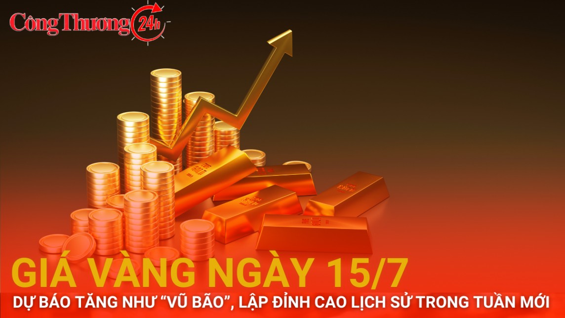 Giá vàng hôm nay 15/7/2024: Vàng dự báo tăng như "vũ bão" lập đỉnh cao lịch sử trong tuần mới