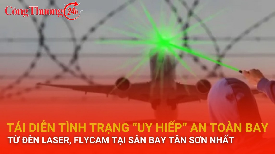 Tái diễn tình trạng “uy hiếp” an toàn bay từ đèn laser, flycam tại sân bay Tân Sơn Nhất